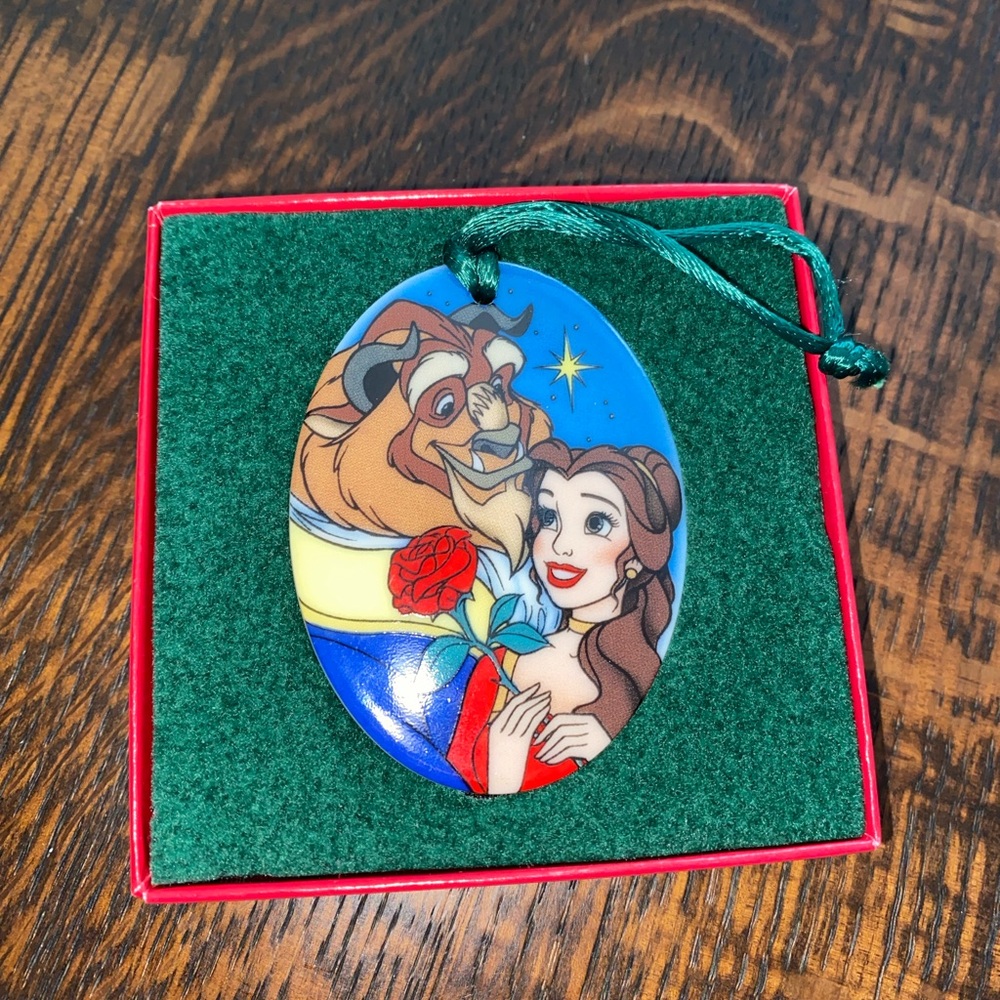 Disney Beauty and the Beast Ornament - Blue and Red